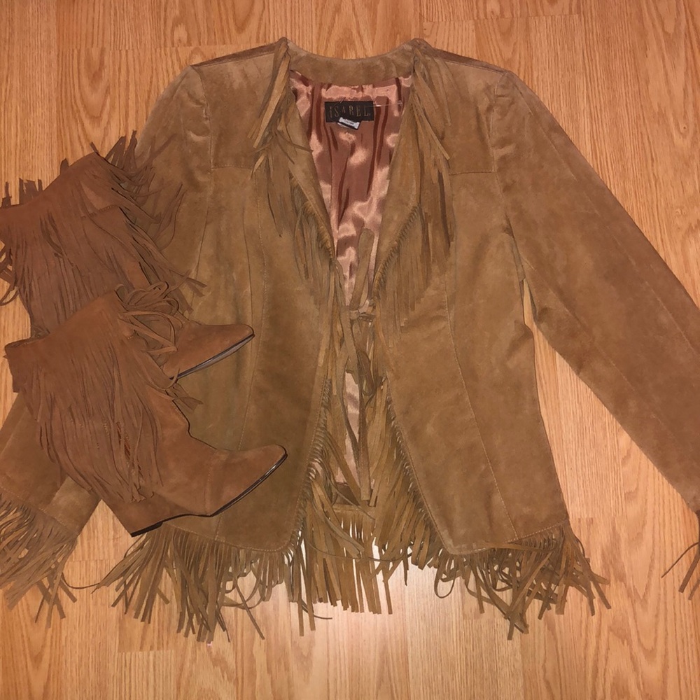 Leather Fringe Jacket